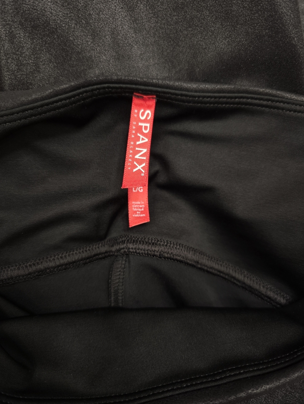 Spanx Faux Leather Leggings in Black L - Picture 6 of 7